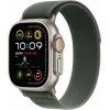Apple Watch Ultra 2 49mm Natural Titanium Case with Green Trail Loop S/M 2024